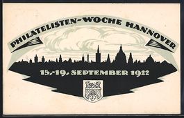 Hannover, Philatelisten-Woche 1922, Stad