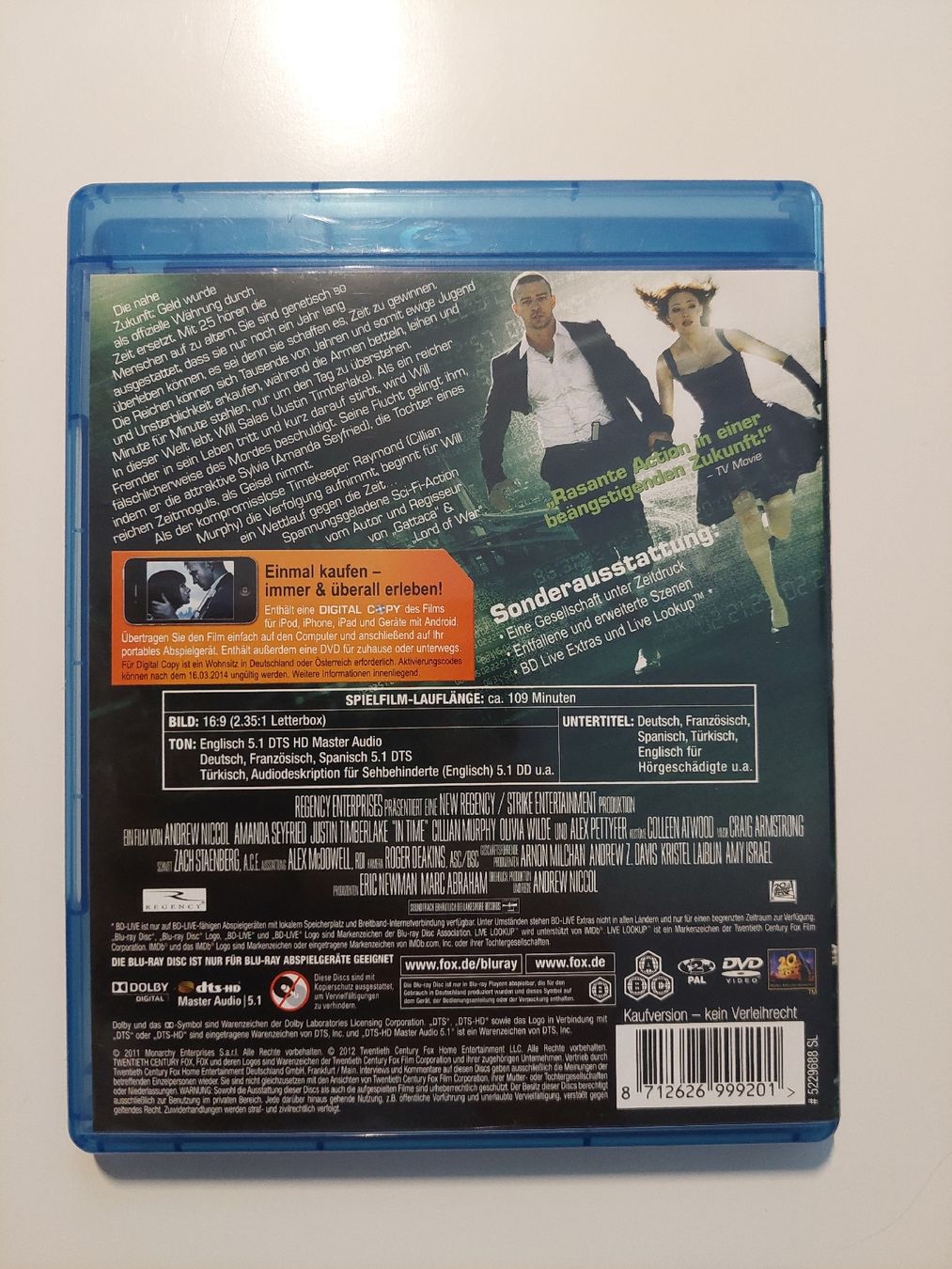 Alle DVDs: Bluray 'In Time' – Gebraucht aus Uetendorf von Comoladabro 2