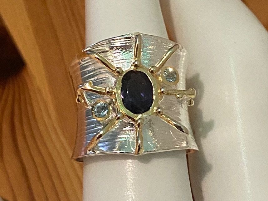 Anelli: Iolith Ring Spinne Silber 925 Gr.55 – Nuovo (secondo la descrizione) da Luzern venduto da S.Kern01 2