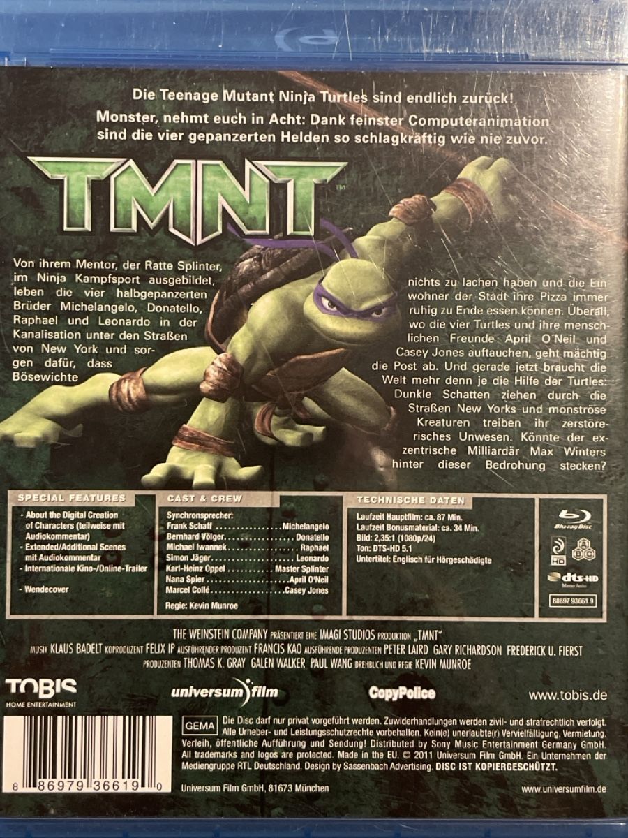 Tutti i DVDs: TMNT - Teenage Mutant Ninja Turtles – Usato da Waldenburg venduto da Gonzo8 1