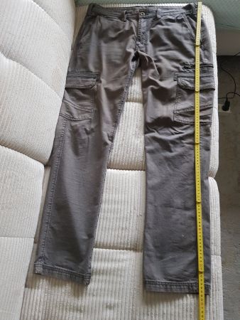 Herren Cargo Hose grau-teilw. ausgewaschen in gutem Zustand