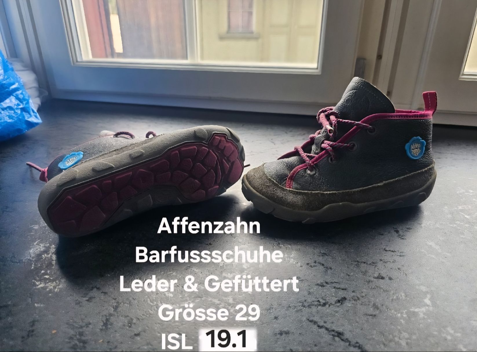 Affenzahn Scarpe per ragazzi: Affenzahn Barfussschuhe Leder Gr.29 – Usato da St. Peterzell venduto da upcycling_