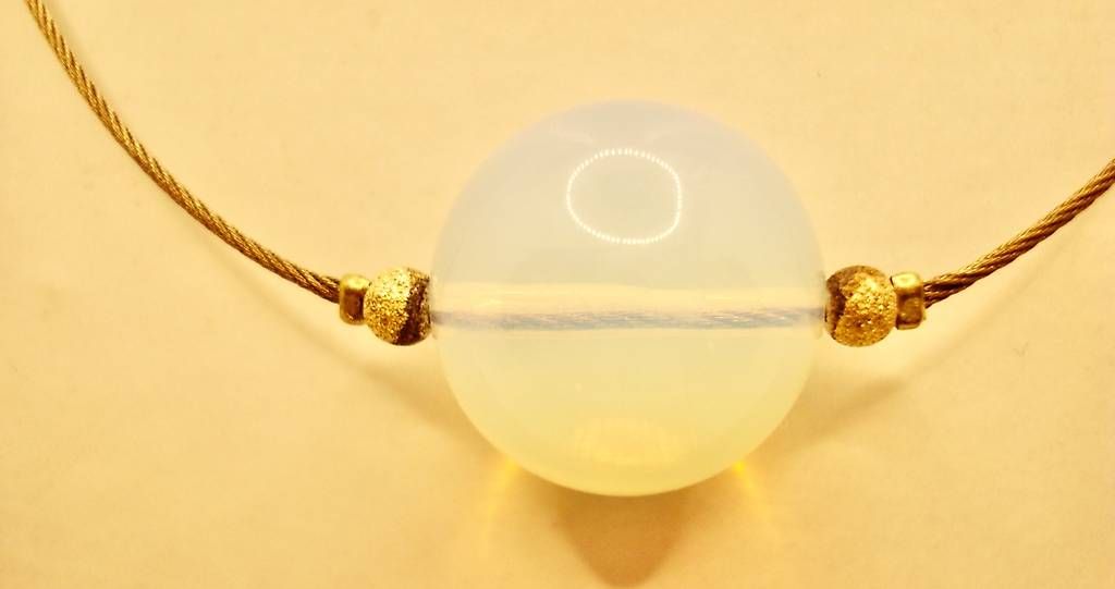 Catenine: Opalit und Edelstahl- Spirale Colliers – Nuovo e nell'imballaggio originale da Suhr venduto da Maxmusic2308 1