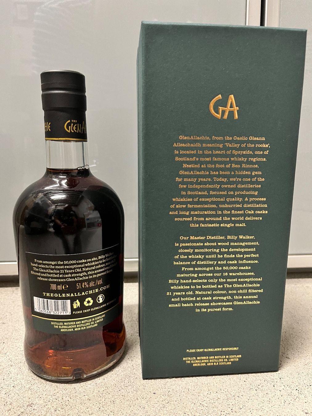 Bevande alcoliche: GlenAllachie 21yo Batch Number One – Nuovo e nell'imballaggio originale da Mönchaltorf venduto da Drammer 1