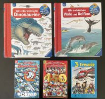 Kinderbuch Konvolut 5 Stück Dinosaurier Wale+Delfine Donald