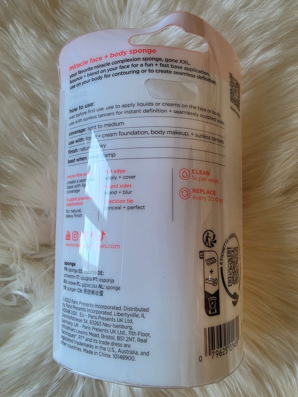 Make-up: Real Techniques Face & Body Sponge (OVP) – Nuovo e nell'imballaggio originale da Stäfa venduto da flamingo_17 1