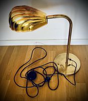Vintage Mid-Century Muschellampe Messing – OMI Gelenk 70er