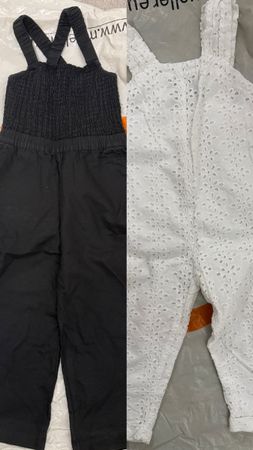 Sommer Set: 2x Mädchen Jumpsuit, Gr. 104 und 110 Top!