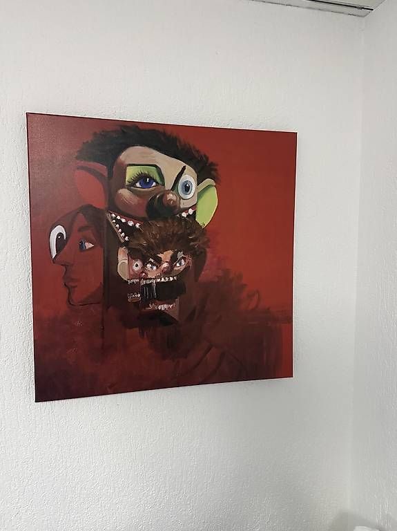 Foto & Immagini: GEORGE CONDO 70x70 auf Leinwand – Usato da Rüti ZH venduto da cash1313 2