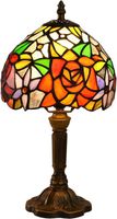 Tischlampe Retro Lampe Kleine Nachttischlampe Deko Glas