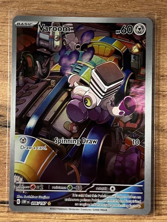 Varoom 206/197 ILLUSTRATION RARE Pokemon Obsidian Flames (Neu (gemäss ...