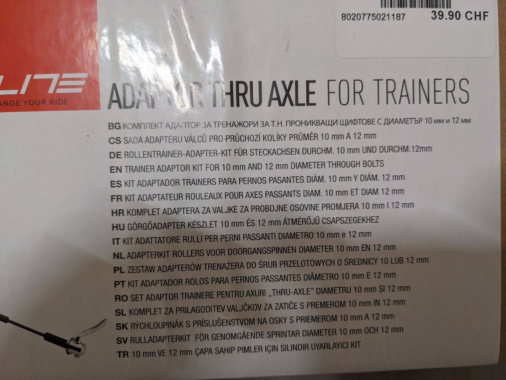 Hometrainer: home trainer thru axle adaptor – Nuovo e nell'imballaggio originale da Chavannes-près-Renens venduto da arn0k 2