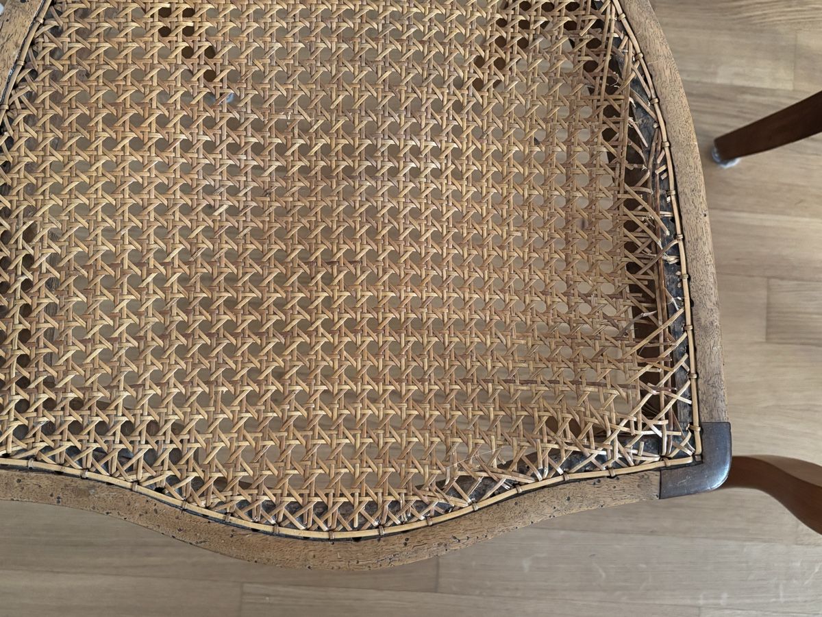 Sedie: 2x Holzstühle mit Rattansitz  – Difettoso da Zürich venduto da urs_my9d 2