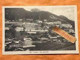 1917 Leysin Vue genérale VD, seltene Sammlerkarte 