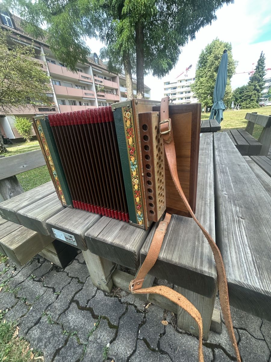 Musikinstrumente: Handorgeli, altes Instrument, gemäss Bilder – Gebraucht aus Wangen SZ von Swissboy1441 7