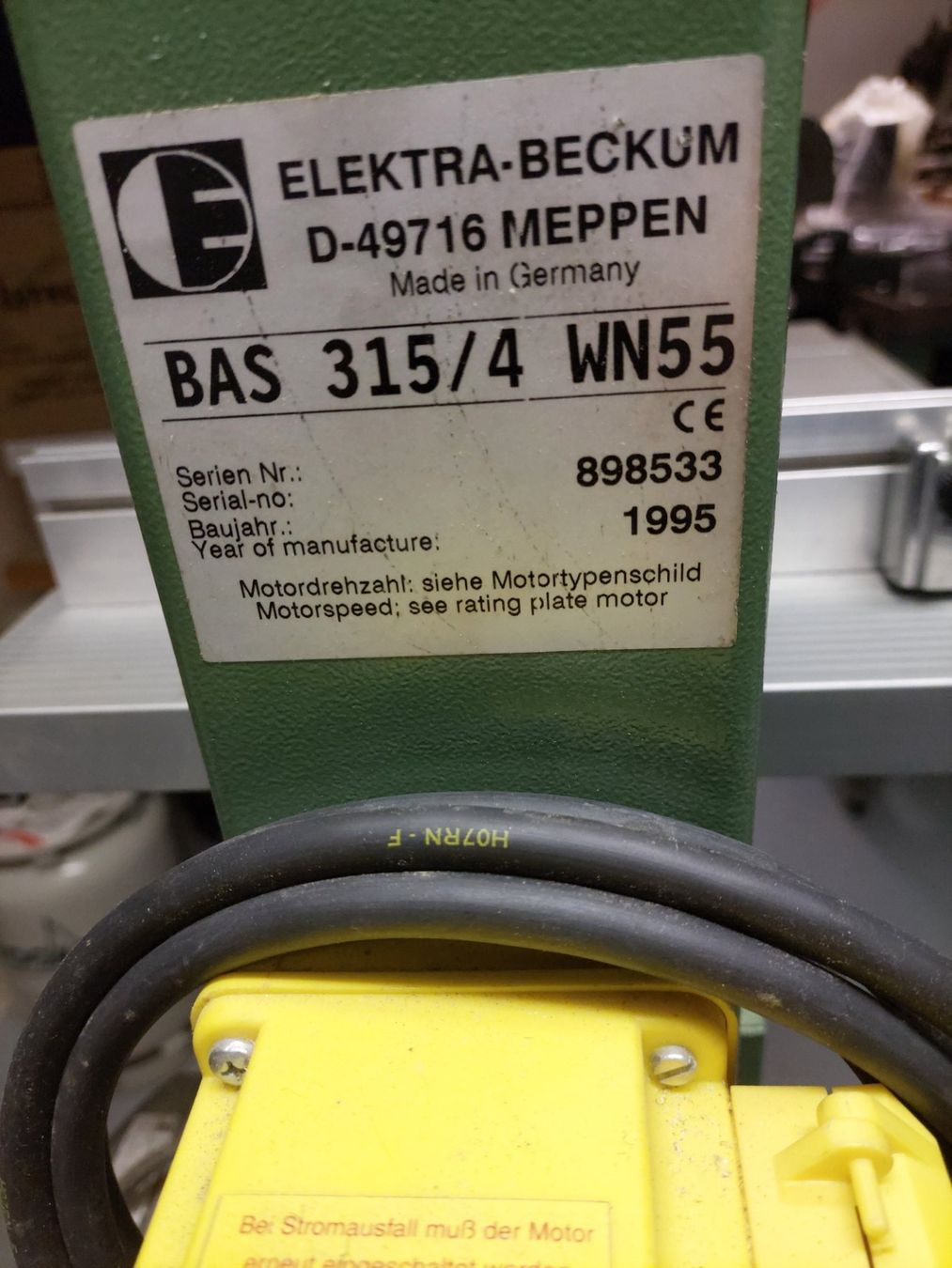 Seghe: Bandsäge Elektra Beckum – Usato da Seon venduto da Hl5703 2