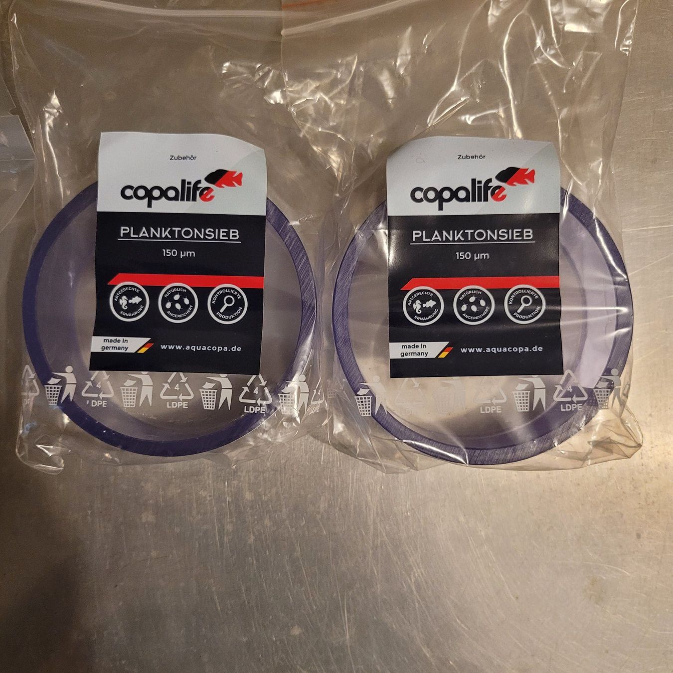 Mangimi: copalife Planktonsieb 150 µm+Staubfutter+Durchflussregler – Nuovo (secondo la descrizione) da Dörflingen venduto da tucson16 1
