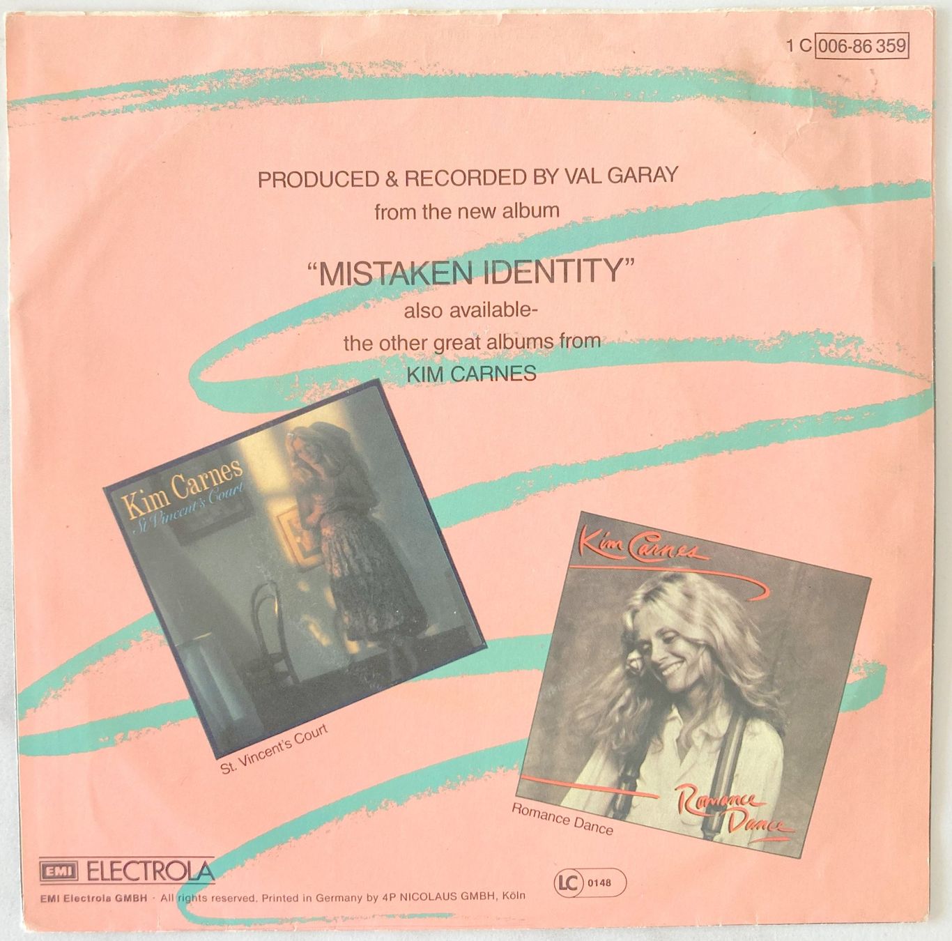Schallplatten: KIM CARNES - BETTE DAVIS EYES – Gebraucht aus Bottens von hotter-than-hell 1