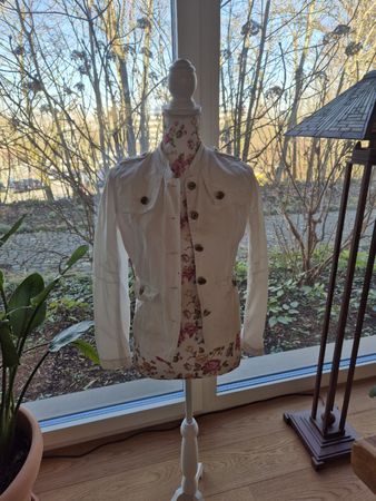 Gantos Damenjacke in Weiss, Grösse S, 100% Baumwolle