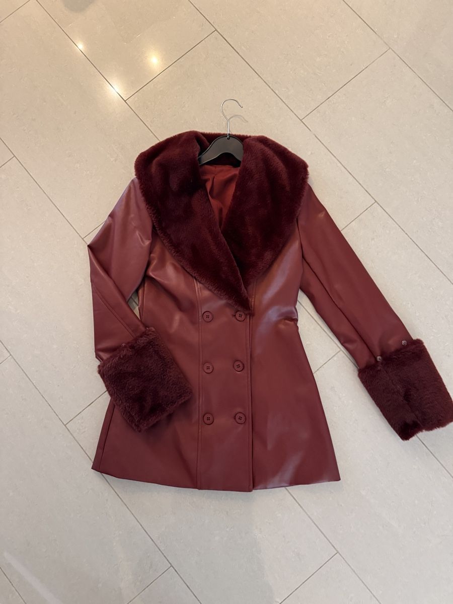 Giacche: Bordeaux PU Leder Jacke  – Nuovo (secondo la descrizione) da Binz venduto da Ladykatsumii 4