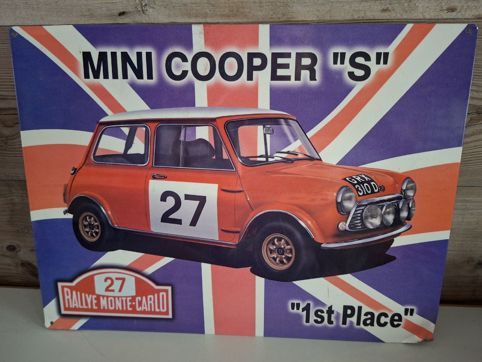 Mini Schilder: Mini Cooper "S" Rallye Monte-Carlo Blech-Schild – Gebraucht aus Oberhasli von Cortina