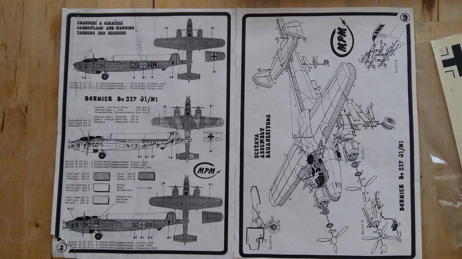 Modellbausätze & Standmodelle: 1/48 MPM Dornier Do 217N-1/J – Neu und originalverpackt aus Grand-Lancy von LFW 3