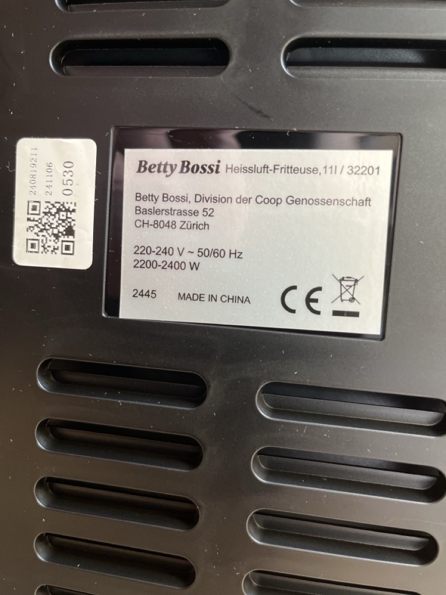 Betty Bossi Elettrodomestici da cucina: Airfryer-Fritteuse – Nuovo (secondo la descrizione) da Bärschwil venduto da yamaha022 3