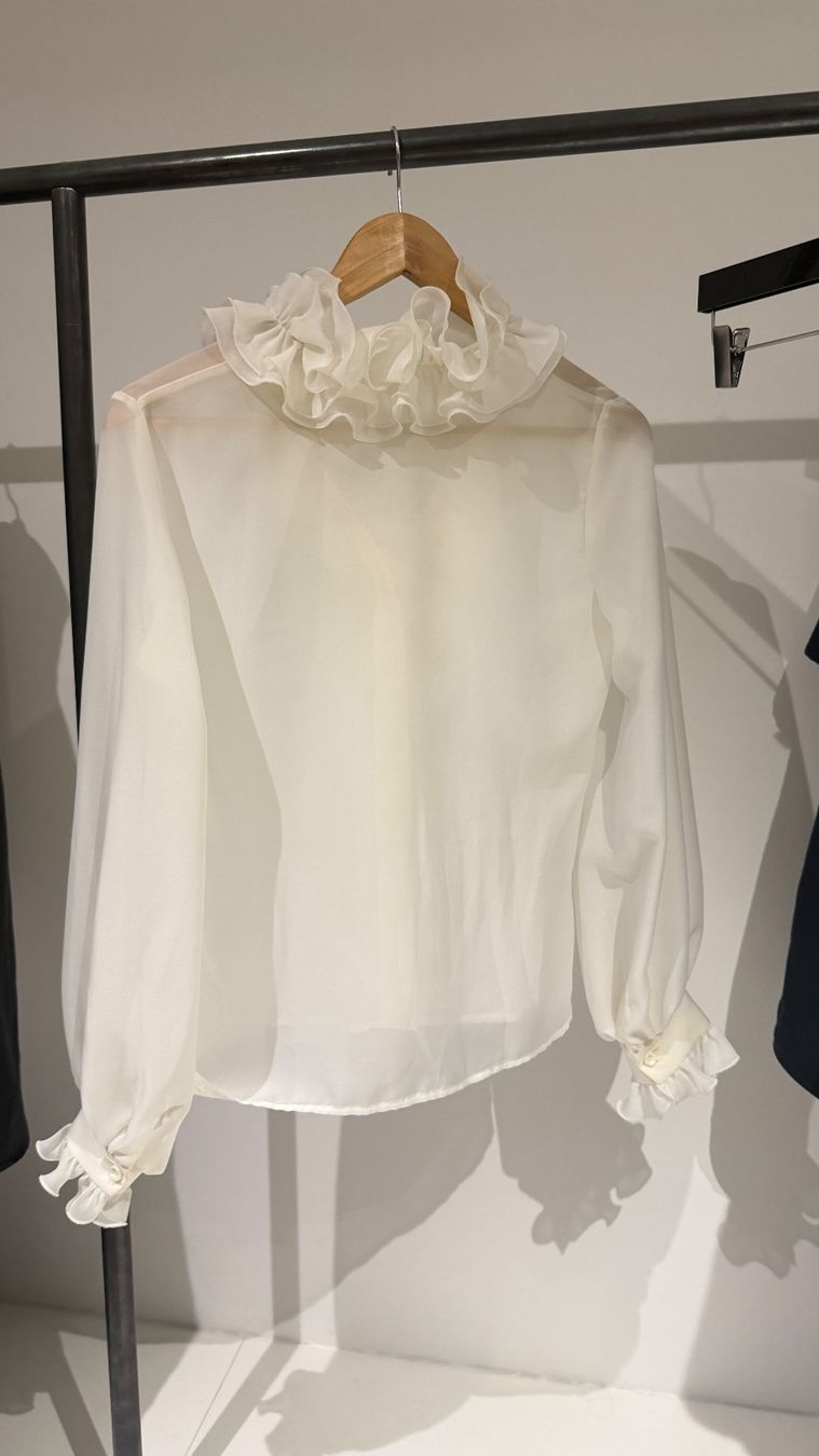 Chemisiers: Sublime blouse transparente années 70 – D'occasion à giffers par sev_c9x9 4
