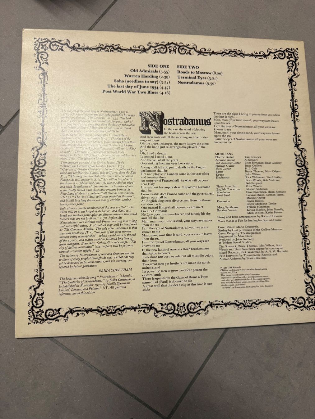 Vinyles: Schallplatte / Al Steward / Past Present & Future – D'occasion à Freidorf TG par sarotiko 2