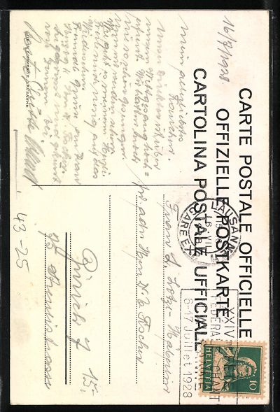 Cartes postales: Lausanne, Eidgenössisches Sängerfest,  – D'occasion à Berlin par bartko-reher 1