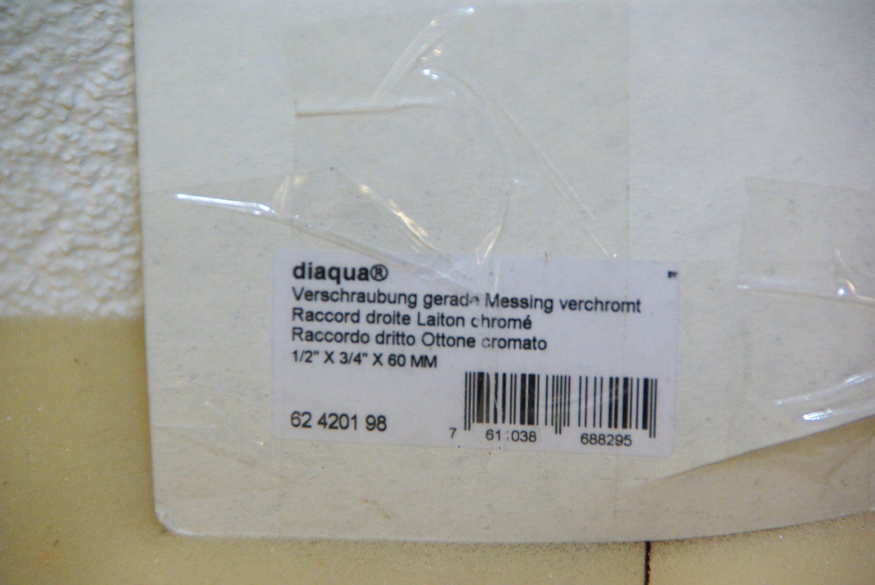 Docce: diaqua Verschraubung gerade, 1/2" x 3/4" – Nuovo (secondo la descrizione) da Herisau venduto da Cevianer1844 3