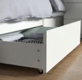 Bettkasten Ikea weiss (für Malmbett) 1 Stück, neu