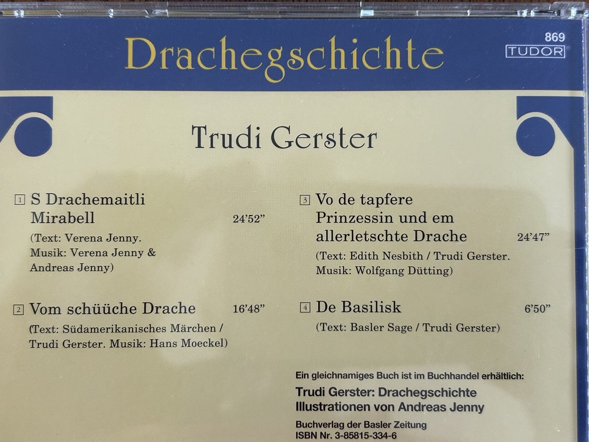 CD: Trudi Gerster Drachegeschichte CD, Mundart – Usato da Wolhusen venduto da eve_m6cg 2
