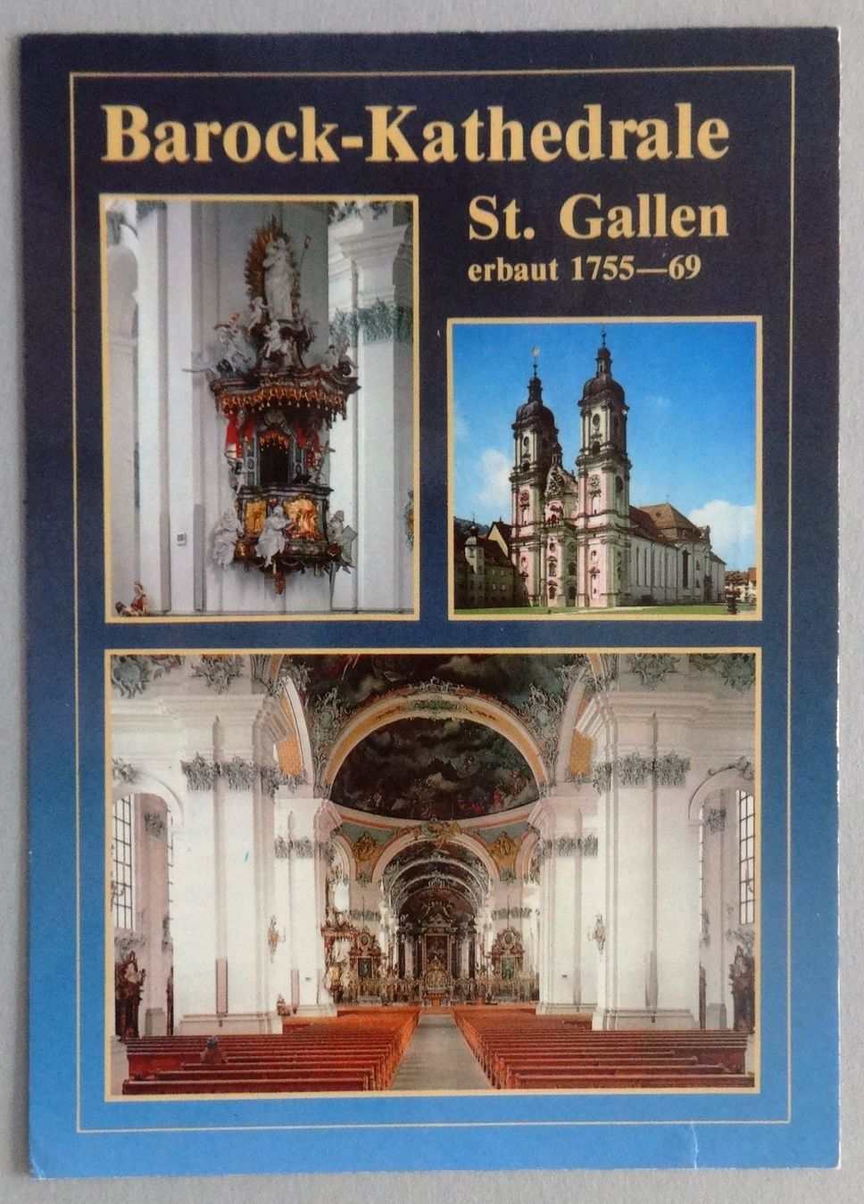 Cartoline postali: St. Gallen, Barock-Kathedrale – Difettoso da Fétigny venduto da Billy2miny