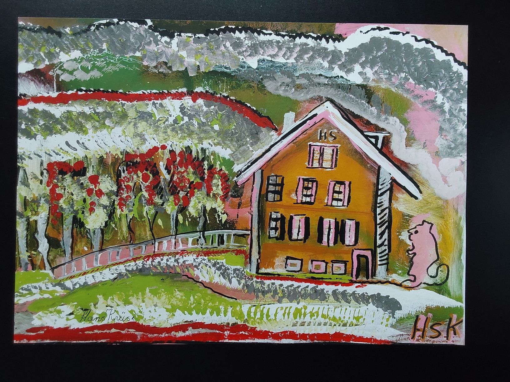 Poster & Bilder: Hans Krüsi. Kunstdruck. 30x42cm. – Gebraucht aus Steinach von Chilli1957