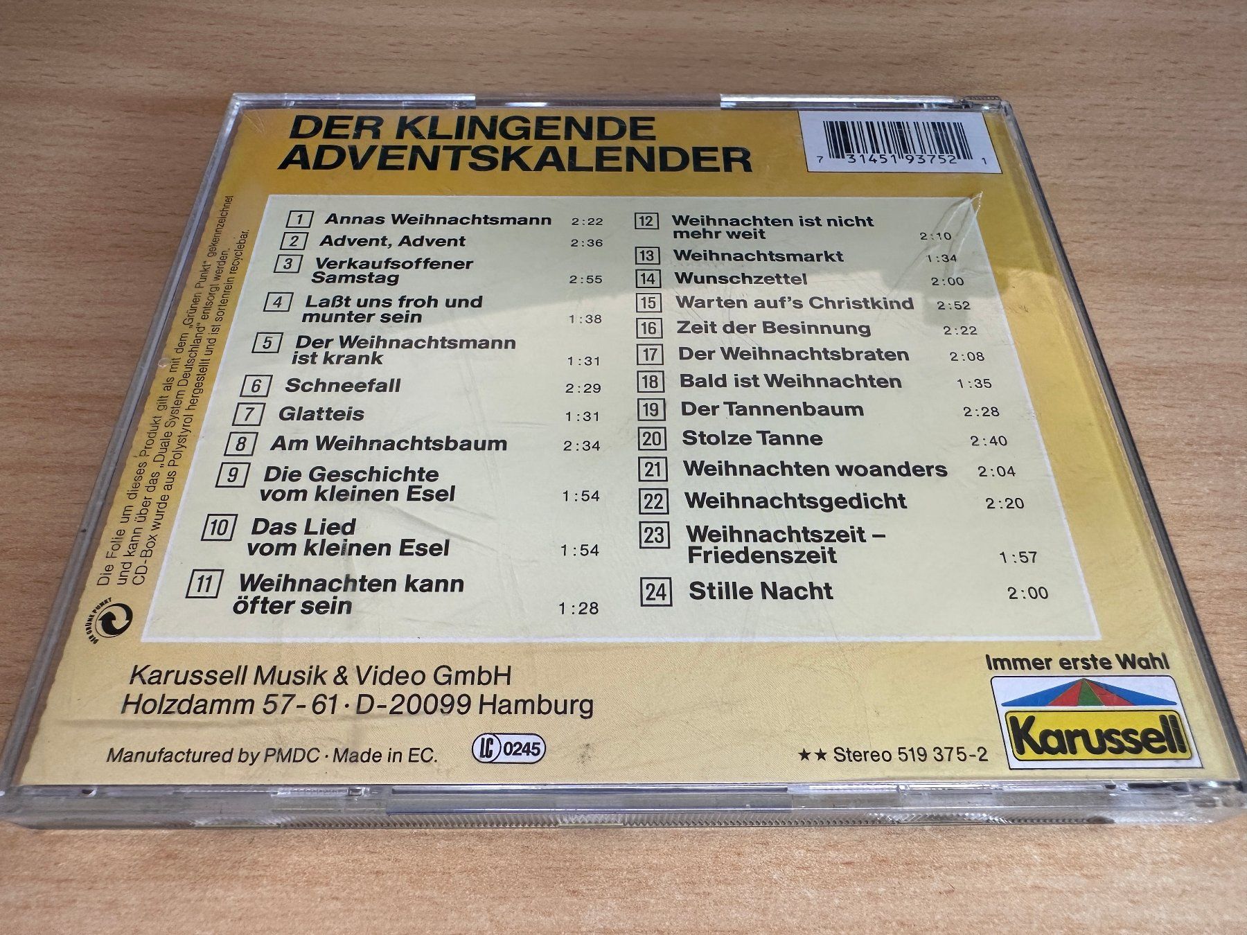 CD: Various - Der Klingende Adventskalender – Usato da Rikon im Tösstal venduto da Alpenmutz 1