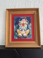 Ölbild Clown