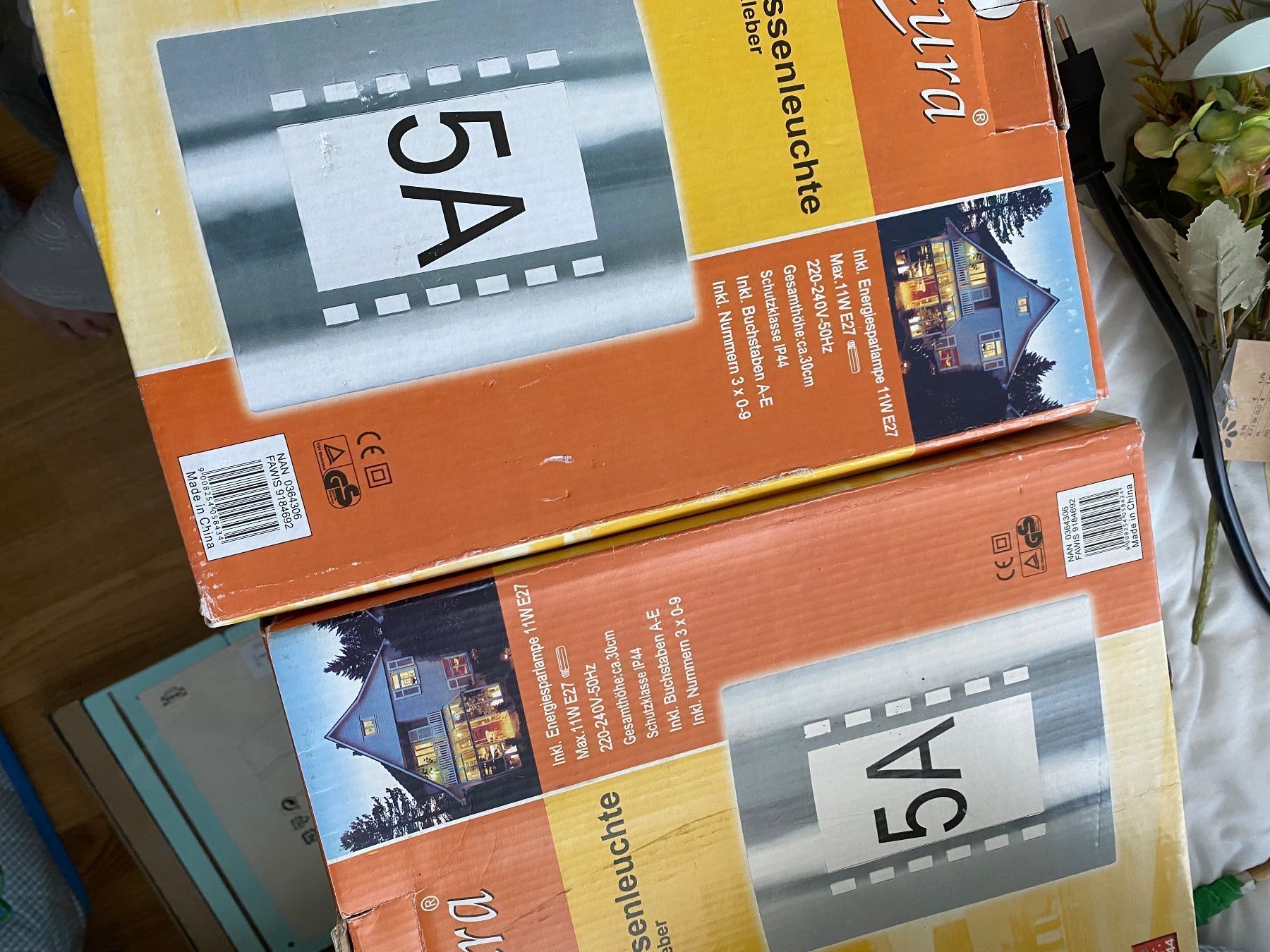 Lampade: 2 Stk. Edelstahl Aussenlampen NEU – Nuovo e nell'imballaggio originale da Zweidlen venduto da zara014