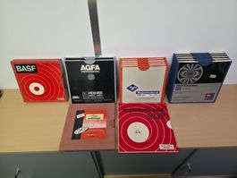 Tonbänder Konvolut: BASF - AGFA - AUDIOTAPE – Vintage