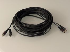 Cinch Kabel 15 m - schwarz