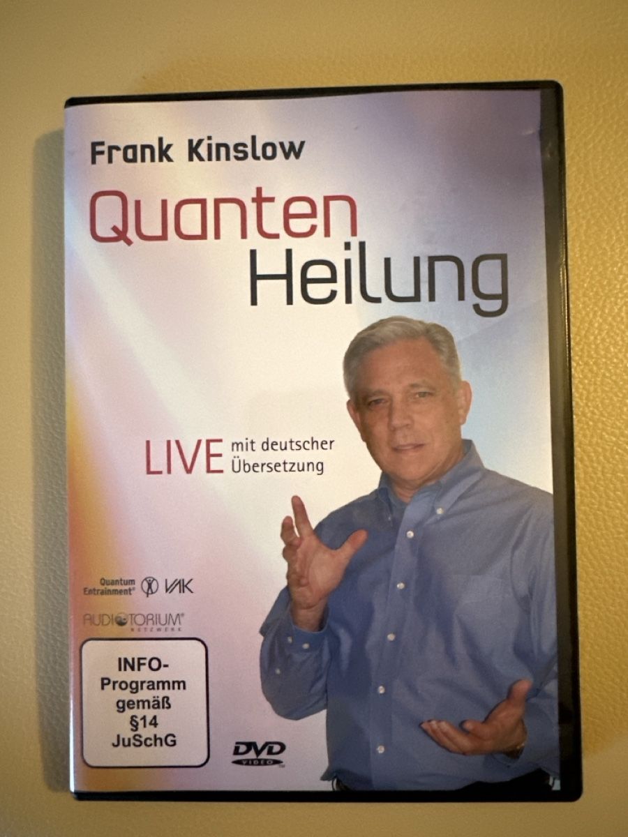 Tutti i DVDs: Frank Kinslow DVD Quantenheilung LIVE, deutsche Uebersetzung – Usato da Herrliberg venduto da Fips71