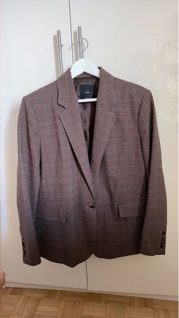 Damen Blazer Mango kariert braun neuwertiger Zustand, Gr. M