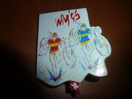 Pin WM 1995 Radsport Illustration mit Schweizer Flagge