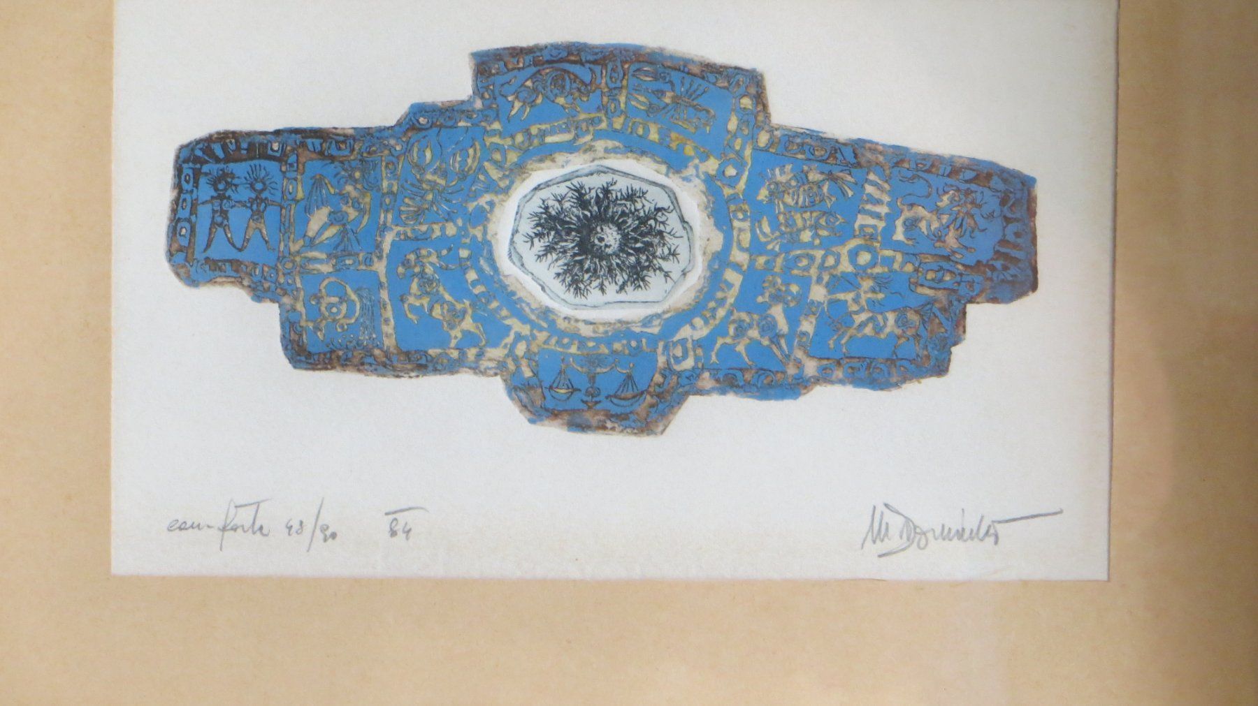 Grafica & Litografie: Litho: "Eau forte" Astrologie Element Wasser, "M. Domiula" – Usato da Allschwil venduto da marketingprojects 6