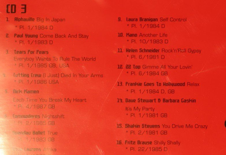 CD: The 80s – CD 3 – Usato da Luzern venduto da CONTENTI 2