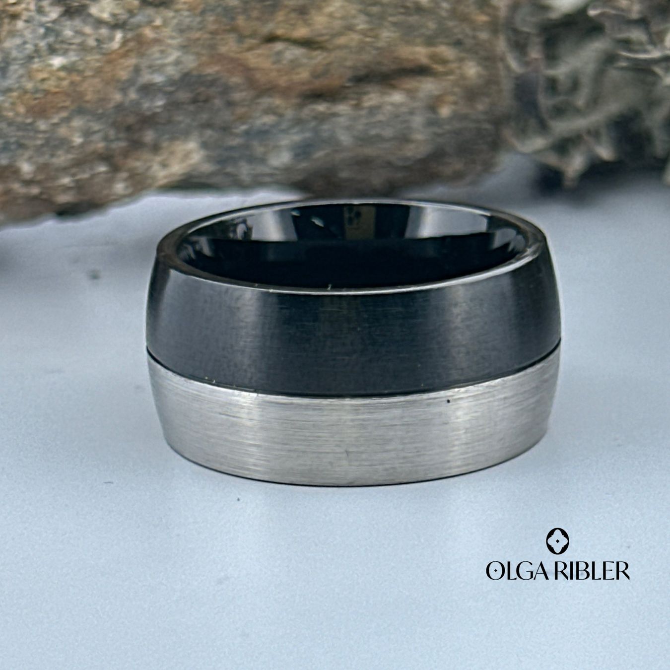 Olga Ribler Bagues: Edelstahl Ring 2 farbig,  Ringgrösse 60 – Neuf (Voir description) à Luzern par Schmuckoutlet 3