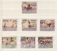 1985/1986 Paraguay Lot de 7 Timbres Ø