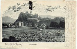 BURGDORF Jugendstil Solätte Solennität Schul-Fest, Festplatz