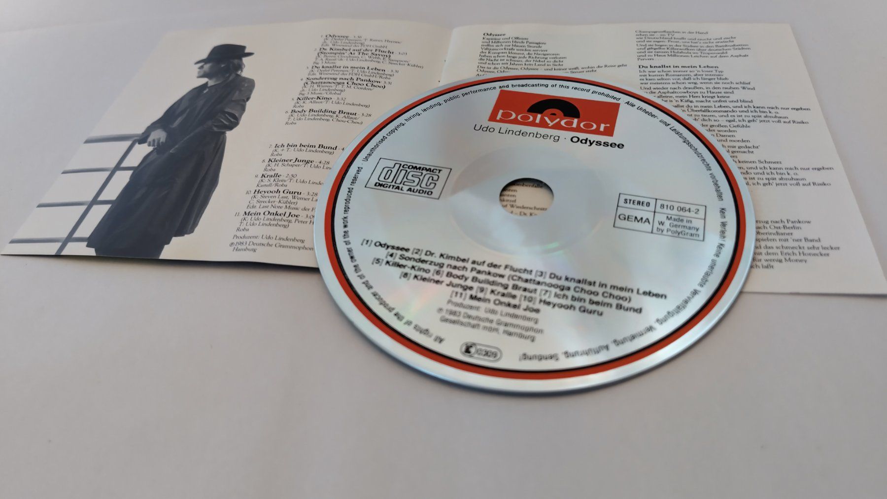 CD: Udo Lindenberg - Odyssee / CD mit Booklet ab Fr. 4.- – Usato da Bellach venduto da JingleJerry 1