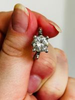 8,5 mm White Real Moissanite ring size 7